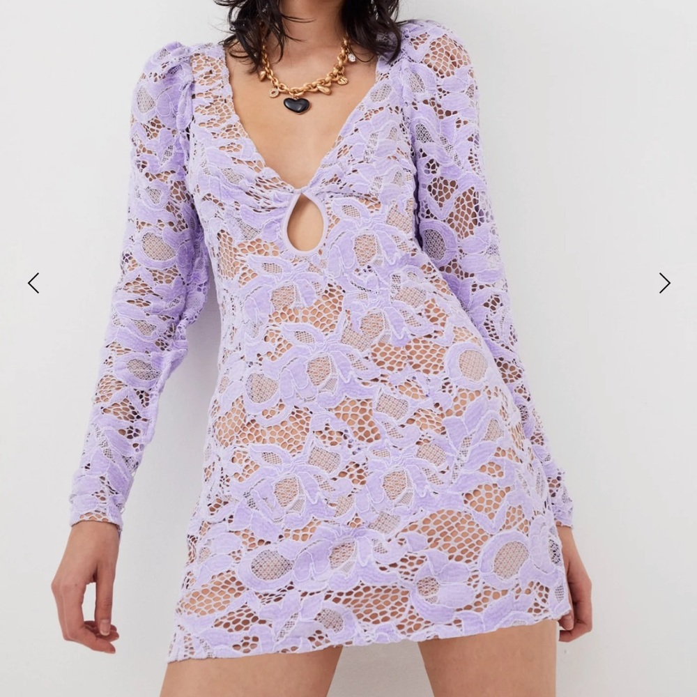 Rosemary lined mini dress